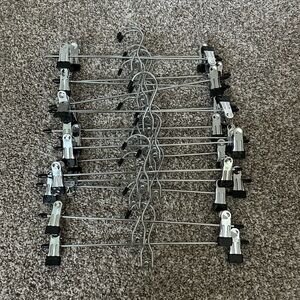16 Metal Pant Hangers Like New